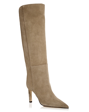Shop Jimmy Choo Women's Alizzie 85 High Heel Boots In Taupe