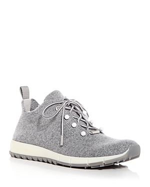 Jimmy Choo Women Veles Pearl Embellished Sneakers In Gray