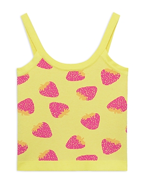 Shop Truce Girls' Sweater Knit Cropped Tank Top - Big Kid In Yellow