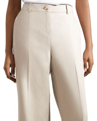 Roberta Linen Wide Leg Pants