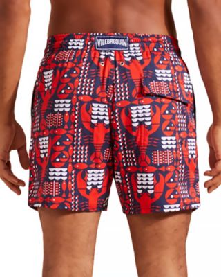 Moorise Lobsters Print 5" Swim Trunks