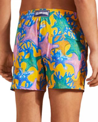 Moorise Glowed Stars Print 6" Swim Trunks