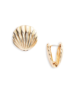 Aqua Shell Earrings - 100% Exclusive In Gold
