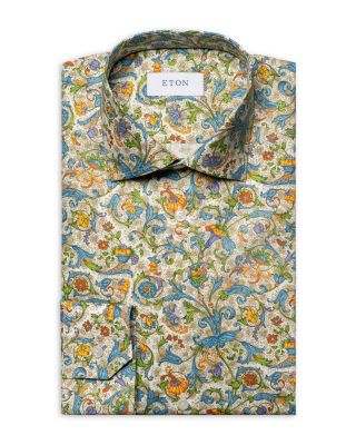 Eton Slim Fit Floral Print Shirt | Bloomingdale's Men
