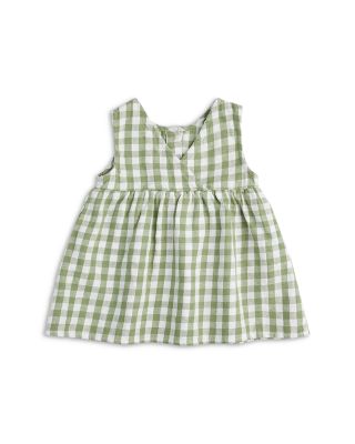 FIRSTS by petit lem Girls' Gingham Linen Blend Dress & Bloomers Set - Baby  | Bloomingdale's