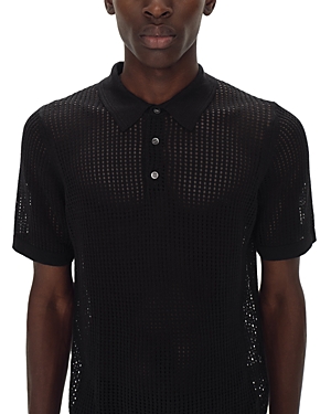 Jeremiah Perforated Polo Sweater