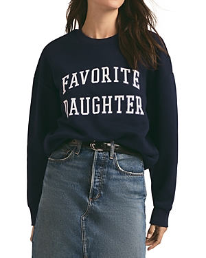 Shop Favorite Daughter Collegiate Sweatshirt In Navy