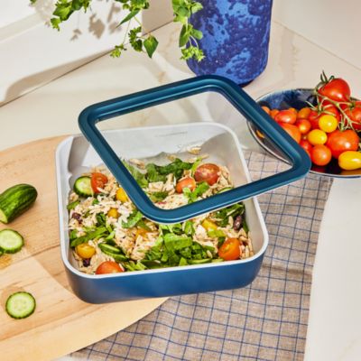 10 Cup Nonstick Square Glass Food Container
