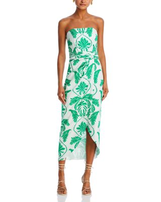 Andres Otalora Poplin Strapless Midi Dress | Bloomingdale's Women
