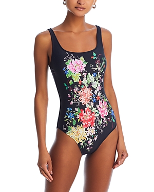 Shop Johnny Was Metalli Notte Tank One Piece Swimsuit
