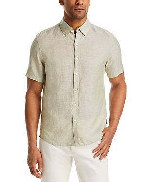 Shop Michael Kors Slim Fit Shirt In Light Sage