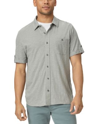 PAIGE - Brayden Regular Fit Button Short Sleeve Shirt