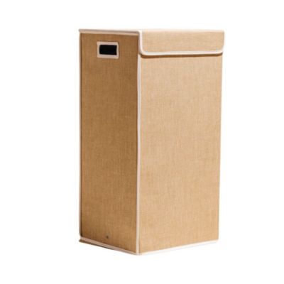 Laundry Hamper with Attached Lid and Optional Wheels