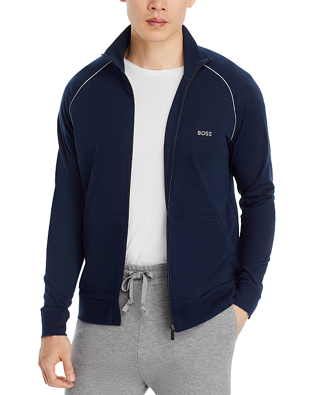 Boss Mix & Match Cotton Blend Full Zip Jacket