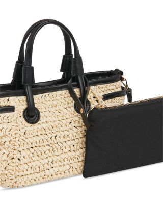 Aylin Mini Straw Popper Tote
