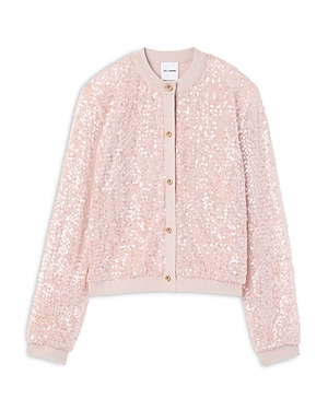 Sequin Button Front Cardigan