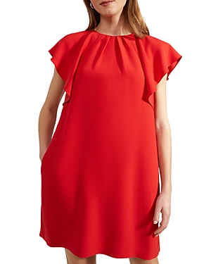 Hobbs London Rosario Dress In Cherry Red