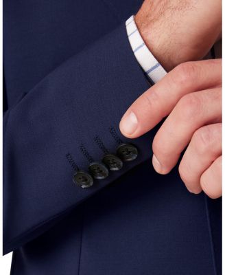  Fresco  Suit Jacket  Navy Solid