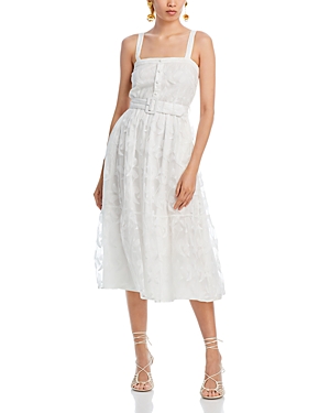 Shop Aqua Belted Midi Dress - 100% Exclusive In White