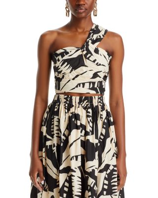 Sophia One Shoulder Poplin Top