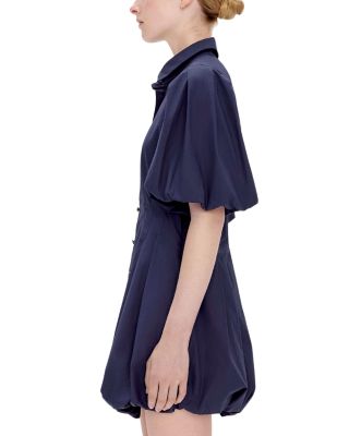 Cleo Balloon Pintuck Mini Dress  