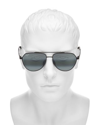 Wai Wai Polarized Aviator Sunglasses, 59mm