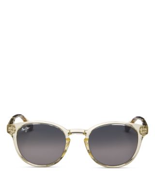 Hiehie Polarized Round Sunglasses, 50 mm