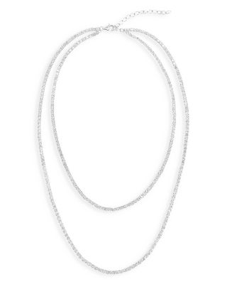 Shashi - Double Tennis Necklace, 12"