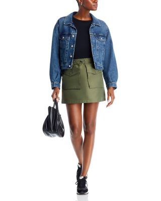 Taffeta Cargo Skirt