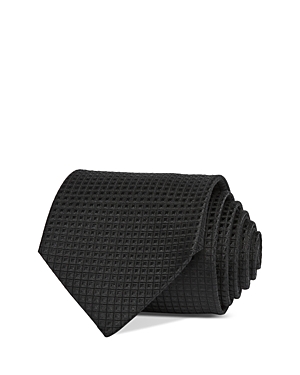 Shop The Men's Store At Bloomingdale's Silk Textured Classic Tie - 100% Exclusive In Black