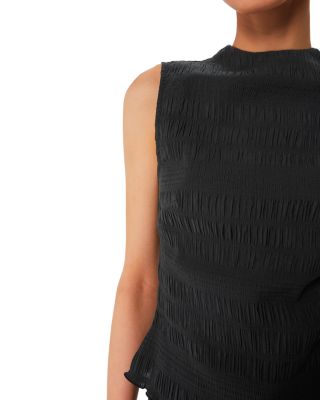 Pliss&eacute; Sleeveless Top