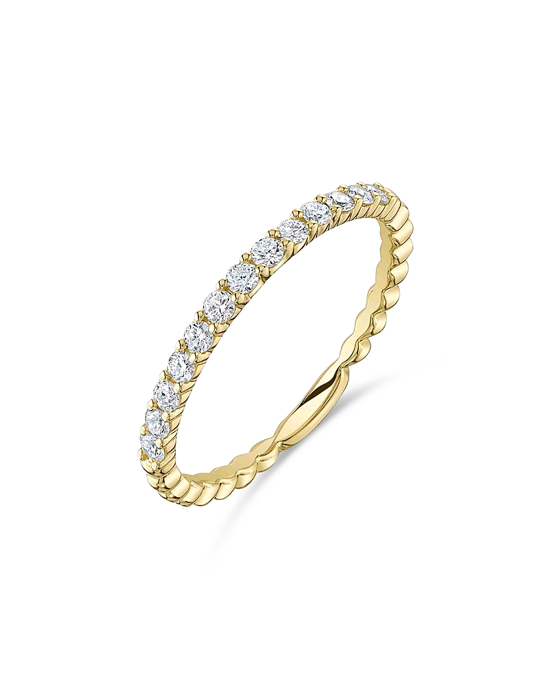Moon & Meadow 14k Yellow Gold Kate Diamond Stack Band In Gold
