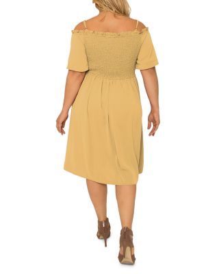 Smocked Midi Dress