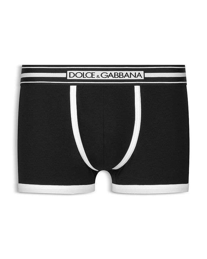 Dolce & Gabbana White Cotton Blend Regular Boxer Underwear