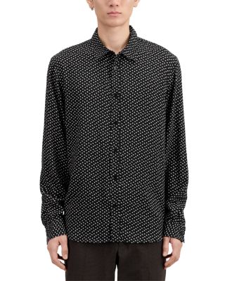 The Kooples Regular Fit Micro Design Button Front Shirt
