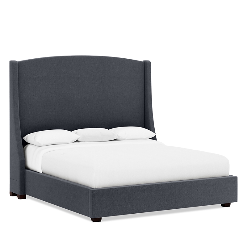 Bernhardt Cooper Queen Bed With 64 Headboard In Charcoal Gray/b-