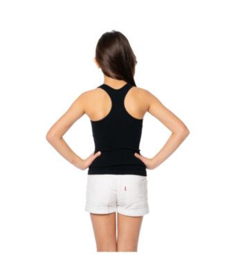  Bundle of Two Ribbed Racer Back Tank Top - (10-14 - Big Kid