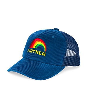 Shop Mother The 104 Rainbow Trucker Hat In Blue/multi