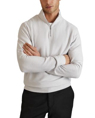 REISS - Callum Regular Fit Textured Mockneck Sweater