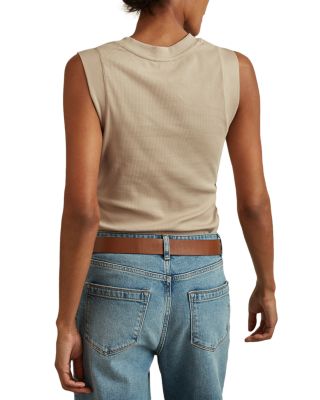 Trudy Ruched Ribbed Tank Top