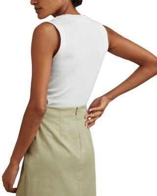 Trudy Ruched Ribbed Tank Top