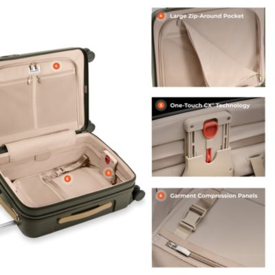 Sympatico Global Carry On Expandable Spinner Suitcase