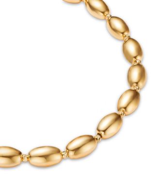 14K Yellow Gold Beaded Flex Bracelet