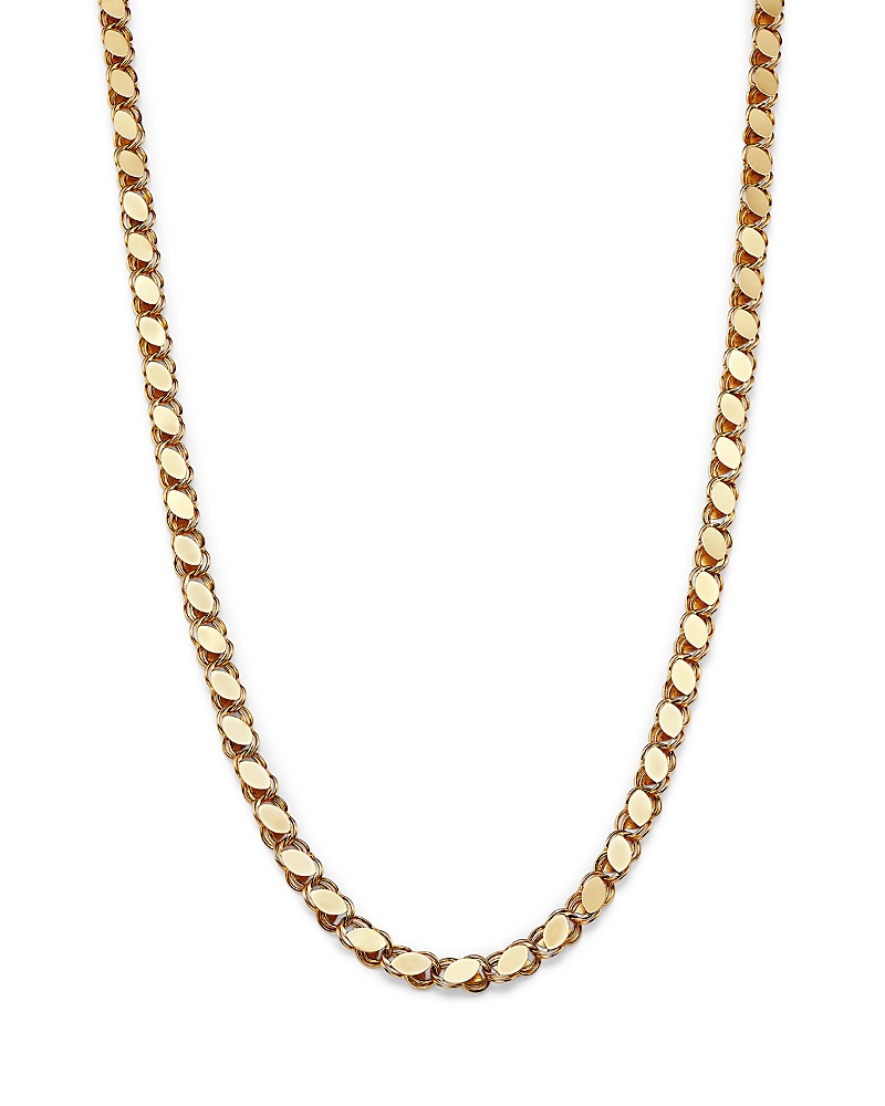 Alberto Amati 14K Yellow Gold High-Polished Wide Link Collar Necklace, 18