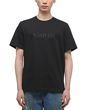 Shop Helmut Lang Short Sleeve Logo Tee In Black