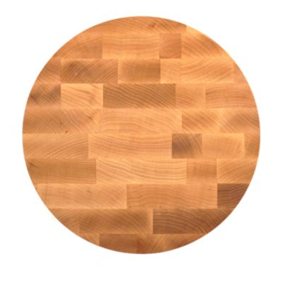 12&amp;quot; Round Maple End Grain Board