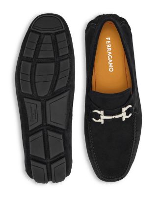 Men's Parigi New Gancini Bit Suede Drivers