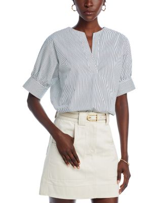 FRAME - V Neck Popover Top