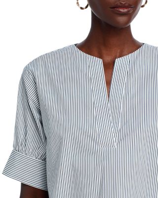 V Neck Popover Top