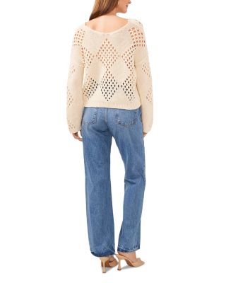 Diamond Pointelle Sweater